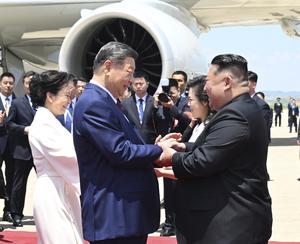 RPDC-PYONGYANG-CHINA-XI JINPING-VISITA DE ESTADO-LLEGADA