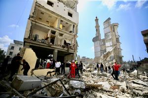 LIBANO-SIDON-ISRAEL-ATAQUE AEREO-SECUELAS