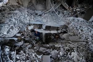 LIBANO-BEIRUT-ATAQUE AEREO-SECUELAS