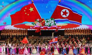 RPDC-PYONGYANG-CHINA-XI JINPING-PRESENTACION ARTISTICA