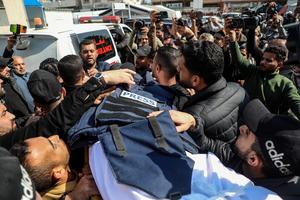 MEDIO ORIENTE-GAZA-PERIODISTA-FUNERAL