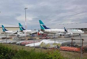 CANADA-VANCOUVER-WESTJET-HUELGA