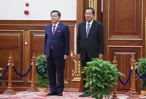 CAMBOYA-PHNOM PENH-PRESIDENTE DE MYANMAR-VISITA DE ESTADO
