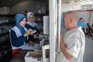 MEDIO ORIENTE-CIUDAD DE GAZA-ENFERMEDADES CUTANEAS