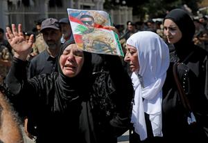 LIBANO-BEIRUT-ATAQUES AEREOS ISRAELIES-FUNERAL