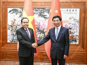 CHINA-BEIJING-WANG HUNING-VIETNAM-PRESIDENTE DE LA ASAMBLEA NACIONAL-REUNION