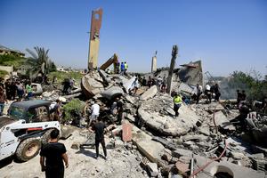 LIBANO-SAKSAKIYEH-ATAQUE AEREO ISRAELI-SECUELAS
