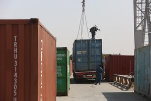AFGANISTAN-BALKH-PUERTO FERROVIARIO DE HAIRATAN