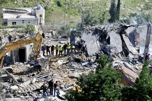LIBANO-SAKSAKIYEH-ATAQUE AEREO ISRAELI-SECUELAS