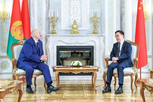 BIELORRUSIA-MINSK-HAN ZHENG-PRESIDENTE BIELORRUSO-REUNION