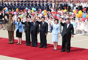 RPDC-PYONGYANG-CHINA-XI JINPING-KIM JONG UN-GRAN CEREMONIA DE DESPEDIDA