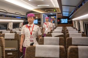CHINA-FERROCARRIL DE ALTA VELOCIDAD CHONGQING-XIAMEN-PRUEBA DE FUNCIONAMIENTO