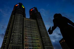JAPON-TOKIO-JUEGOS ASIATICOS-CUENTA REGRESIVA-ILUMINACION
