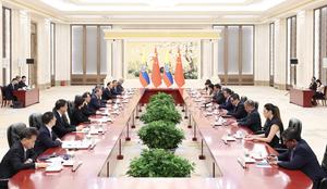 CHINA-BEIJING-LI QIANG-PRESIDENTE DE ECUADOR-REUNION