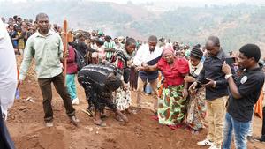 REPUBLICA DEMOCRATICA DEL CONGO-BUKAVU-INCENDIO-VICTIMAS-FUNERAL