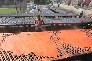 BANGLADESH-DHAKA-CURTIDURIA-CUERO-PRODUCCION