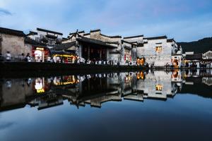CHINA-ANHUI-ALDEA DE HONGCUN-TURISMO