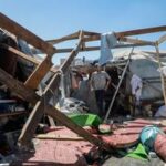 MEDIO ORIENTE-CIUDAD DE GAZA-ATAQUE CON DRON