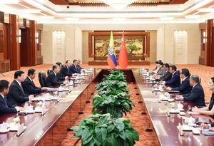 CHINA-BEIJING-ZHAO LEJI-PRESIDENTE DE ECUADOR-REUNION