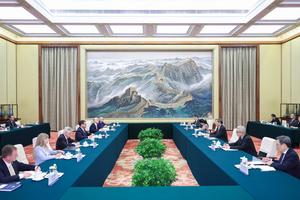 CHINA-BEIJING-HE LIFENG-MINISTRO DE RELACIONES EXTERIORES DE CHILE-REUNION