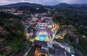 CHINA-GUIZHOU-TAIJIANG-COMPETENCIA DE BALONCESTO RURAL-ESTILO DE VIDA