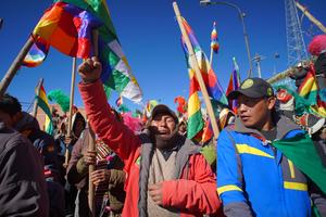 BOLIVIA-EL ALTO-MANIFESTACION