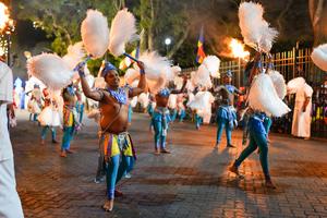 SRI LANKA-KANDY-FESTIVAL ESALA PERAHERA-PROCESION