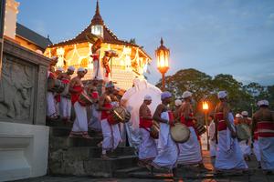 SRI LANKA-KANDY-FESTIVAL ESALA PERAHERA-PROCESION