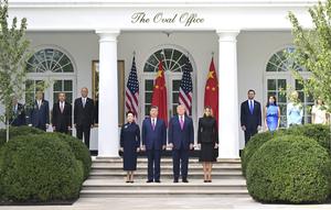 EEUU-CHINA-XI JINPING-VISITA DE ESTADO-TRUMP-CEREMONIA DE BIENVENIDA