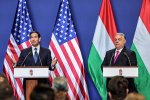 HUNGRIA-BUDAPEST-EEUU-ACUERDO DE COOPERACION NUCLEAR-CONFERENCIA DE PRENSA