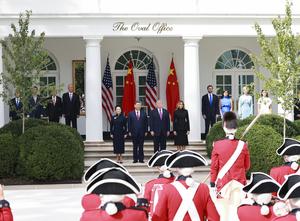 EEUU-CHINA-XI JINPING-VISITA DE ESTADO-TRUMP-CEREMONIA DE BIENVENIDA