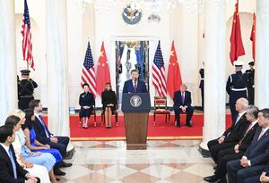 EEUU-CHINA-XI JINPING-VISITA DE ESTADO-TRUMP-CEREMONIA DE BIENVENIDA