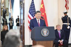 EEUU-CHINA-XI JINPING-VISITA DE ESTADO-TRUMP-CEREMONIA DE BIENVENIDA
