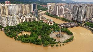 CHINA-GUIZHOU-DUYUN-INUNDACION-SECUELAS