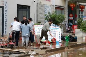 CHINA-GUIZHOU-DUYUN-INUNDACION-SECUELAS