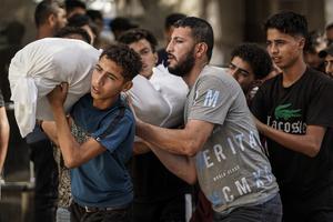 MEDIO ORIENTE-CIUDAD DE GAZA-VICTIMAS-DUELO