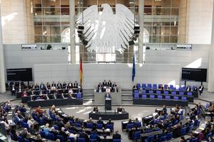 ALEMANIA-BERLIN-BUNDESTAG-CANCILLER-DISCURSO