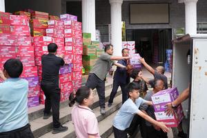CHINA-HUNAN-CHANGDE-FUERTES LLUVIAS-OPERACIONES DE SOCORRO