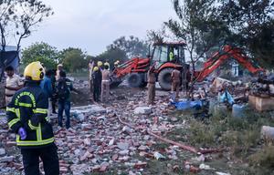 INDIA-TAMIL NADU-FABRICA DE FUEGOS ARTIFICIALES-EXPLOSION