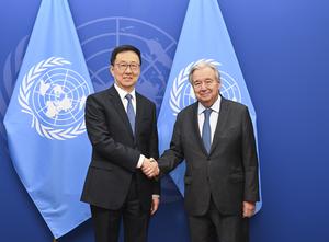 ONU-CHINA-HAN ZHENG-GUTERRES-REUNION