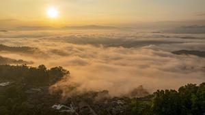 CHINA-GUIZHOU-CONGJIANG-AMANECER-PAISAJE