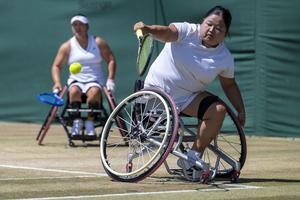 REINO UNIDO-LONDRES-TENIS EN SILLA DE RUEDAS-WIMBLEDON-DOBLES FEMENINOS-FINAL