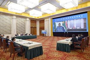 CHINA-LIU GUOZHONG-AFRICA-BROTE DE EBOLA-REUNION