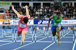 POLONIA-TORUN-ATLETISMO-CAMPEONATO MUNDIAL DE ATLETISMO EN PISTA CUBIERTA-60M VALLAS MASCULINOS-SEMIFINALES