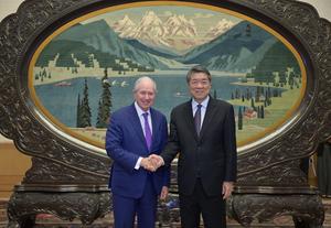 CHINA-BEIJING-HE LIFENG-STEPHEN SCHWARZMAN-REUNION