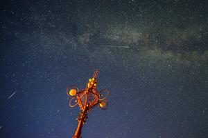 CHINA-HEILONGJIANG-LLUVIA DE METEOROS LIRIDAS