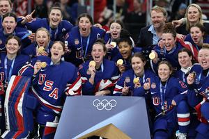 ITALIA-MILAN-JUEGOS OLIMPICOS DE INVIERNO-HOCKEY SOBRE HIELO-FEMENINO-PARTIDO POR LA MEDALLA DE ORO-EEUU VS CANADA