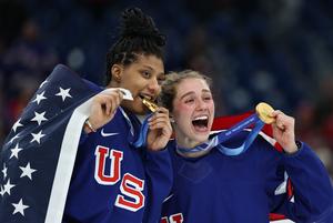 ITALIA-MILAN-JUEGOS OLIMPICOS DE INVIERNO-HOCKEY SOBRE HIELO-FEMENINO-PARTIDO POR LA MEDALLA DE ORO-EEUU VS CANADA