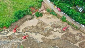 CHINA-CHONGQING-FUERTES LLUVIAS-RESCATE DE INUNDACION