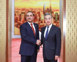 CHINA-BEIJING-WANG YI-PAKISTAN-MUNIR-REUNION